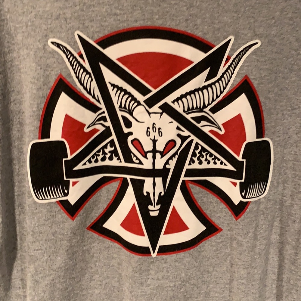 Thrasher x Independent collab Skate Goat shirt